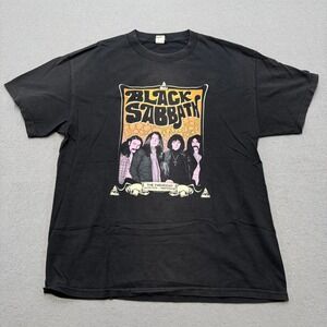 Vintage Black Sabbath T-Shirt Men's Large Black Paradiso Amsterdam Classic Rock